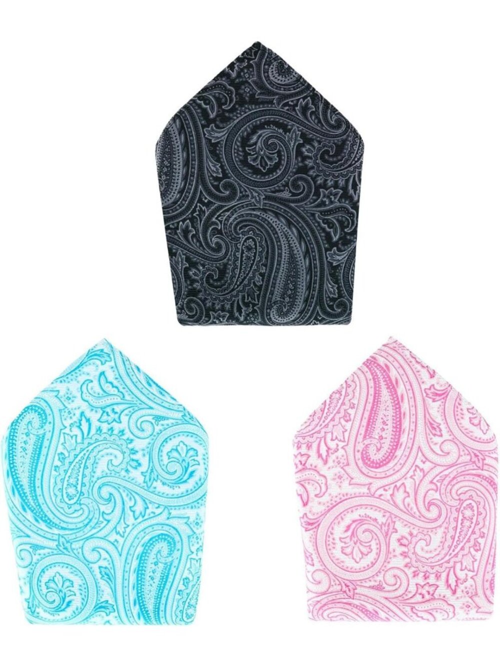 Elegant 12-Inch Silk Pocket Square Trio for Men | Stylish Accessories Set